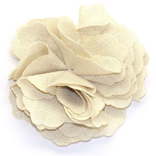 Closeouts :: Additions™ :: Sew On Flowers :: Linen Carnation Flower Beige