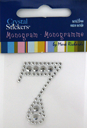 Closeouts :: Crystal Stickers :: Monograms :: Rhinestone Monogram ...