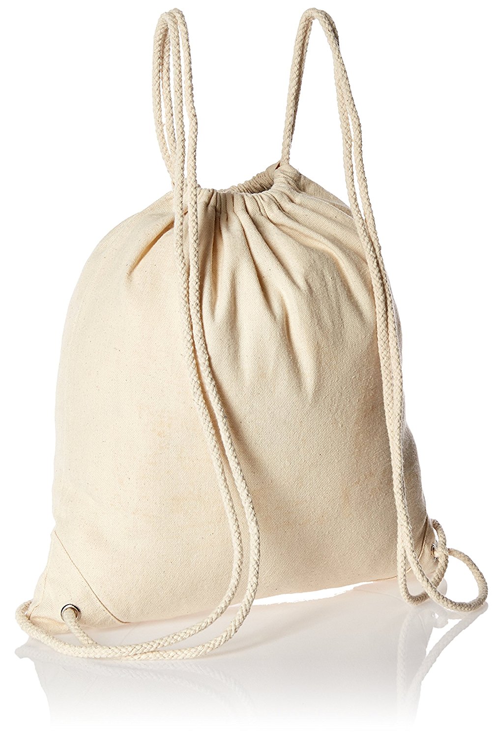 Wear’m™ Canvas :: Bags & Totes :: Canvas Drawstring Backpack 14.5x13.5in | Natural