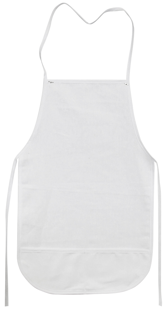 Wear’m™ Canvas :: Aprons :: Canvas Child Apron w Pockets 12x19in | White