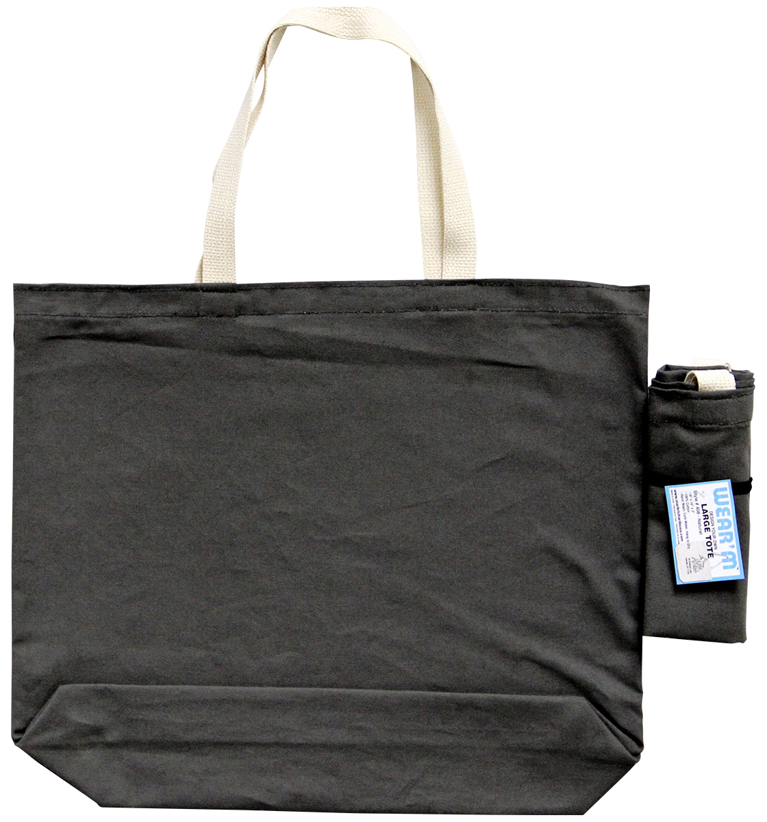 Wear’m™ Canvas :: Bags & Totes :: Canvas Tote 18x16x3in | Charcoal