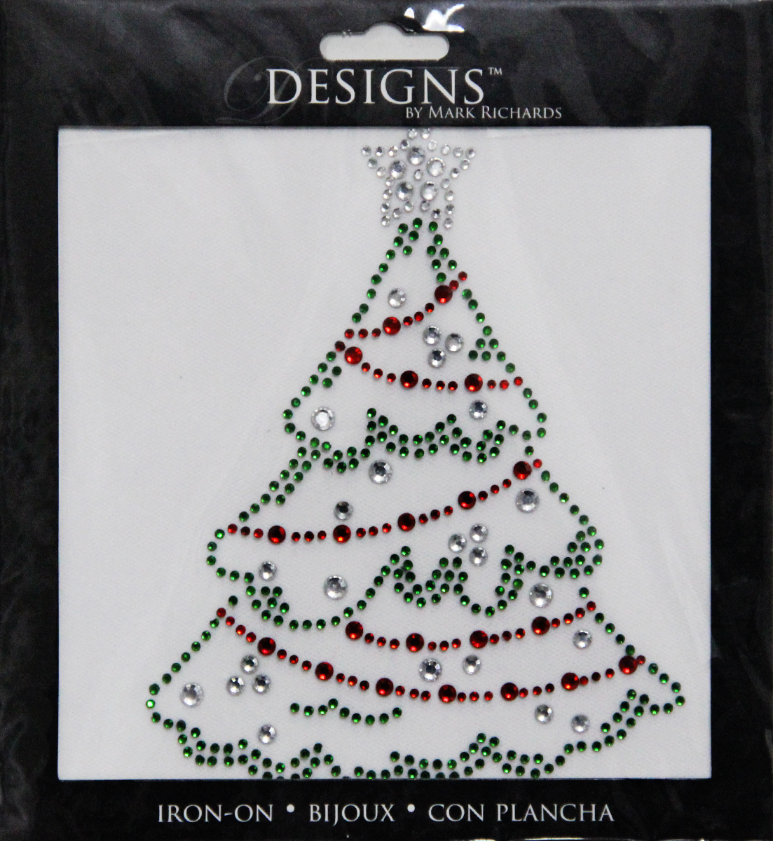 Festive Christmas Tree Patch With Gold Star And Ornaments - 3.5 Inch Iron-On Applique For DIY Crafts And Clothing
