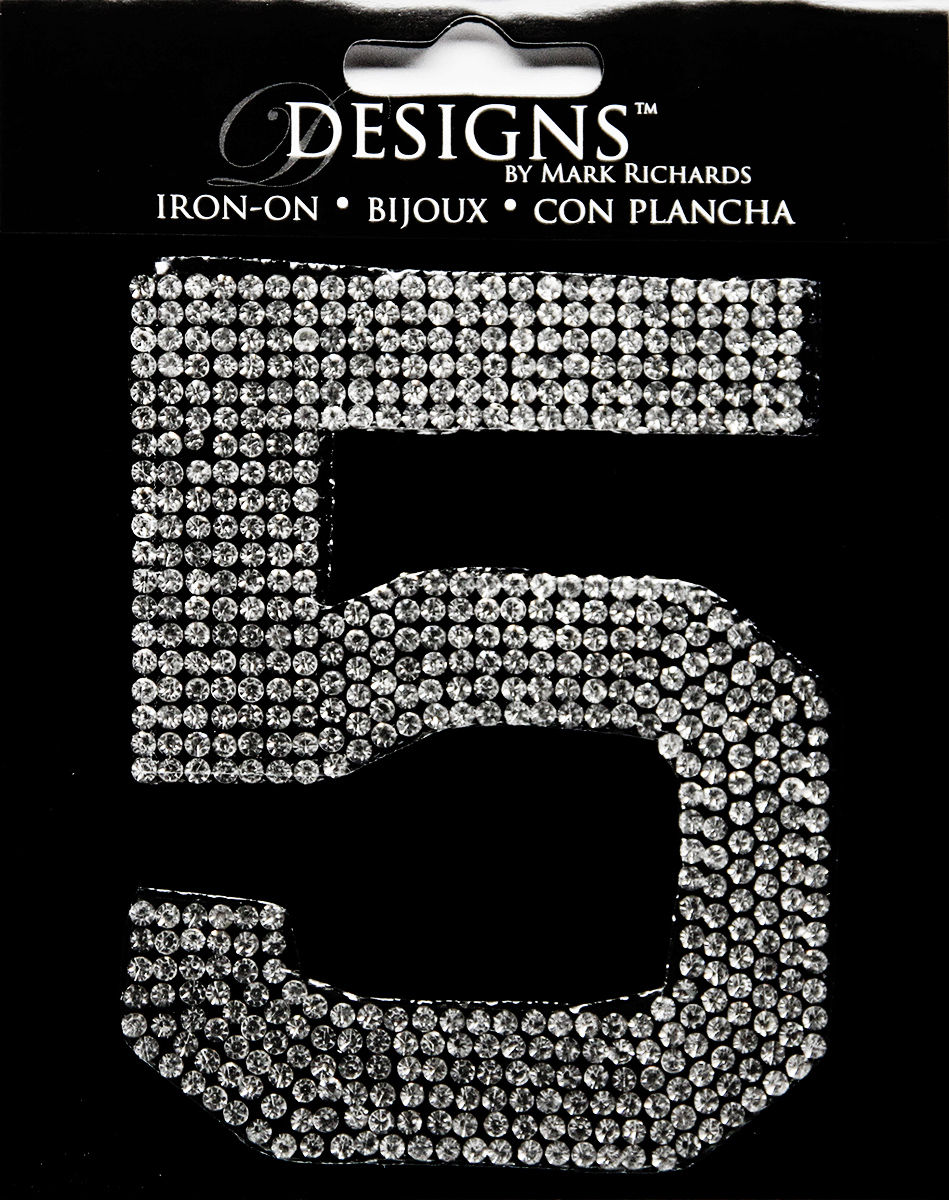 Rhinestone Monogram 3.5” Letter Iron-Ons by Designs by Mark Richards 