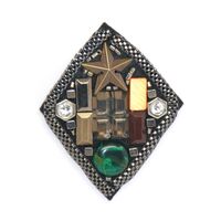 Applique w Colorful Stones & Beads | Diamond