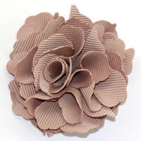 Grosgrain Carnation Flower Tan
