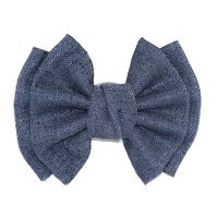 Linen Bow Navy Blue
