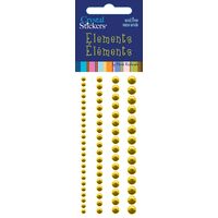 Rhinestones Rounds Yellow