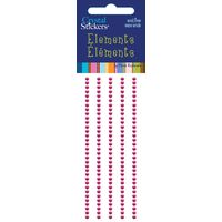 Rhinestones 2mm Hot Pink