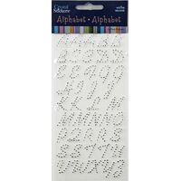 Rhinestone Alpha Script Black