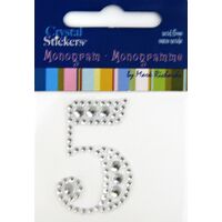 Rhinestone Monogram Clear 5