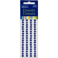 Iridescent Rhinestone Stickers 5mm Blue