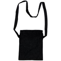 Canvas Shoulder Purse 9x7.5x1in | Black
