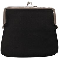 Canvas Coin Purse 6x4.5in | Black