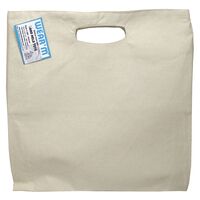 Canvas Hand Held Tote 13.5x13.5x2in | Natural