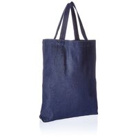 Canvas Tote 13.5x13.5x2in | Indigo Denim