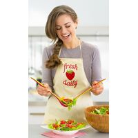 Natural Canvas Apron Model