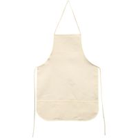 Canvas Apron w Pockets 19x28in | Natural