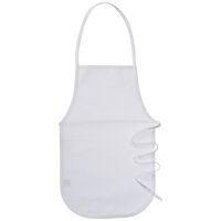 Canvas Child Apron 12x19in | White