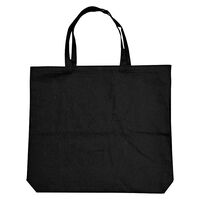 Canvas Tote 18x16x3in | Black