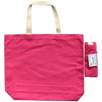 Canvas Tote 18x16x3in | Vivid Pink