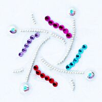 Jewelry Swirls Ht Pink Red Lavender Teal