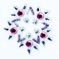 Jewelry Star Design Lavender Clear Pink