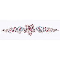 Jewelry Long Strip Flower Lt Blue Silver Nat Pearl Clear