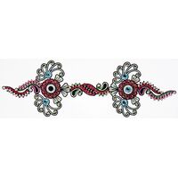 Jewelry Large Long Strip Ht Pink Lt Blue Silver Green Glitter Design