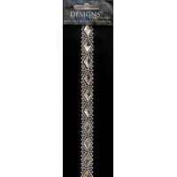 Rhinestone Applique Strip Large Diamond Stones | 12in