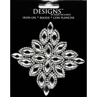 Large Stone Motif Applique Diamond w Large Marquise Stones | 3.5in