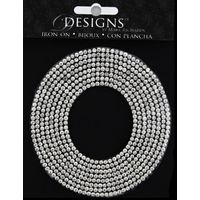 Rhinestone Applique Monogram Letter O | Clear | 3.5in