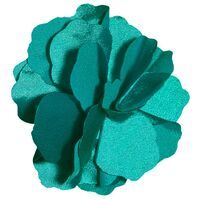 Fluerettes Basic Satin Flower Turquoise