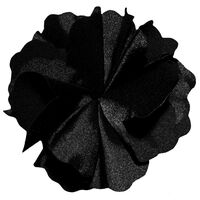 Fluerettes Basic Satin Flower Black