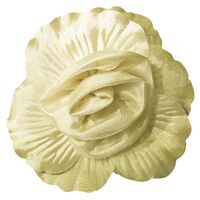 Fluerettes Satin Flower w Tulle Beige