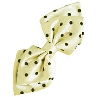 Fluerettes Bow Beige w Black Dots