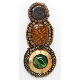 Applique w Colorful Stones & Beads | Stacked Rounds