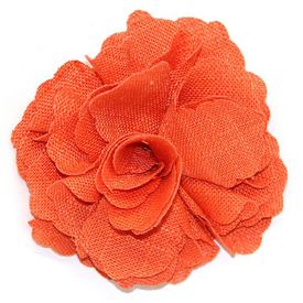 Linen Carnation Flower Orange