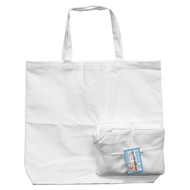 Canvas Tote 18x16x3in | White | Value Pack 3pc