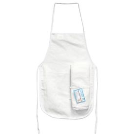 Child Canvas Apron 12x19in | White | Value Pack 3pc
