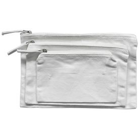 Canvas Organizer Bag | White | Set of 3