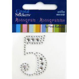 Rhinestone Monogram Clear 5