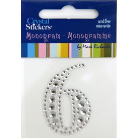 Rhinestone Monogram Clear 6