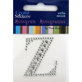 Rhinestone Monogram Clear Z