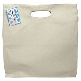 Canvas Hand Held Tote 13.5x13.5x2in | Natural