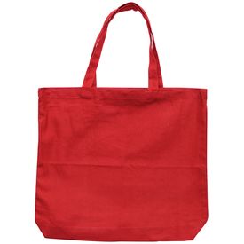 Canvas Tote 18x16x3in | Red