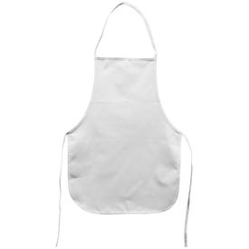 Canvas Child Apron Mid Size 15x21in | White