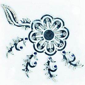 Jewelry Silver Flower w Swirls
