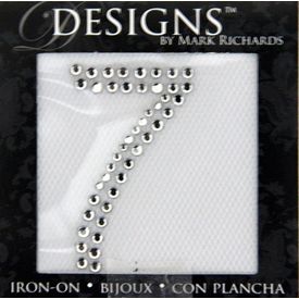 Rhinestone Applique Number 7 | 2in | Clear