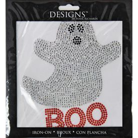 Rhinestone Applique Halloween Boo Ghost | 5x5in