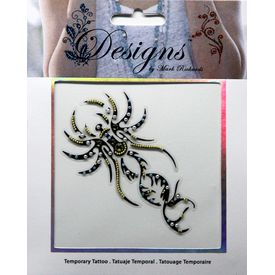 Jeweled Tattoo Insect | Blue Silver & Gold